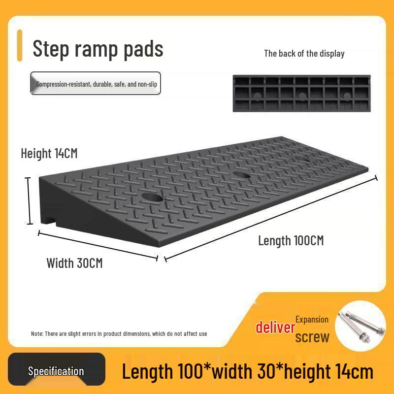 Rubber Curb Ramp Pad for Cars and Home