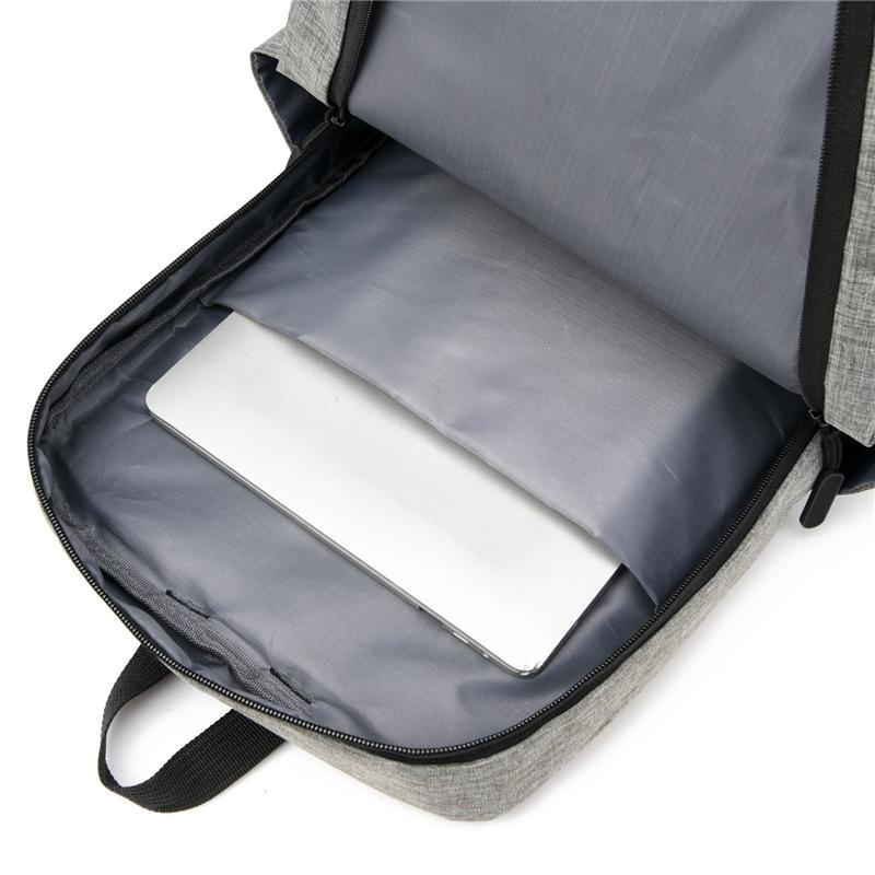 Unisex Fashion Backpack – Printed Logo, Simple Design, Fits Laptops