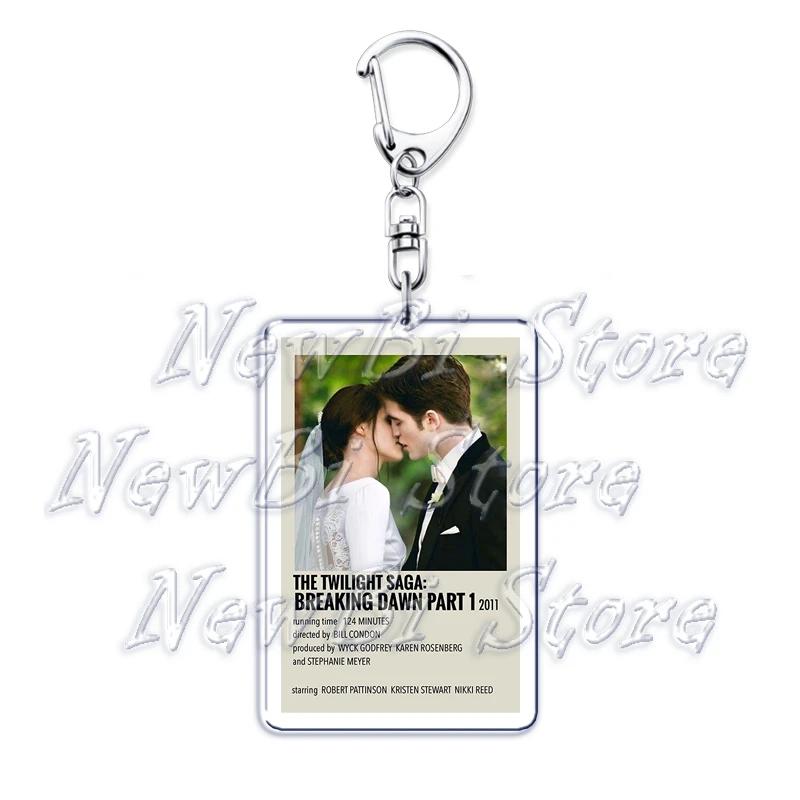The Vampire Diaries Twilight Keychain for Accessories Damon Stefan Salvatore Elena Bella Swan Edward Cullen Key Chain Keyring