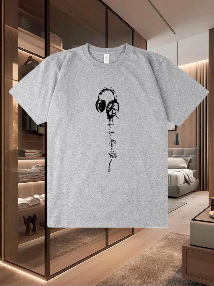 Pure Cotton 2025 New Men's T - Shirts  Fashionable and Relaxed Summer Tops