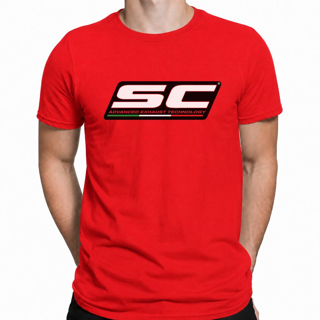 Klassiek SC Motorfiets Grafische Print T-shirt Unisex Dames Katoenen Casual Shirt Premium Kwaliteit Outdoor Streetwear Unisex Top