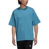 Adidas Originals Trefoil Solid Color Casual Round Neck Short Sleeve Tee Unisex Tops Light-Blue HC8592