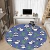 1pc Panda Bamboo Office Round Area Rug, Indoor Mat Suitable For Office, Under Office Chairs Bedroom Living Room Home Decor, Room Deco187
