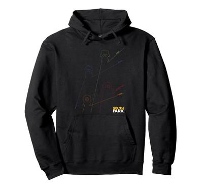 South Park Stan Kenny Kyle & Cartman Line Art Hoodie