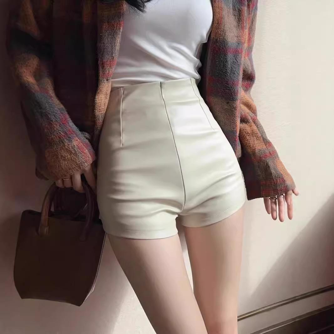 

Women s High-Waisted PU Leather A-Line Wide-Leg Pants - Black, Autumn/Winter 2024 3XL