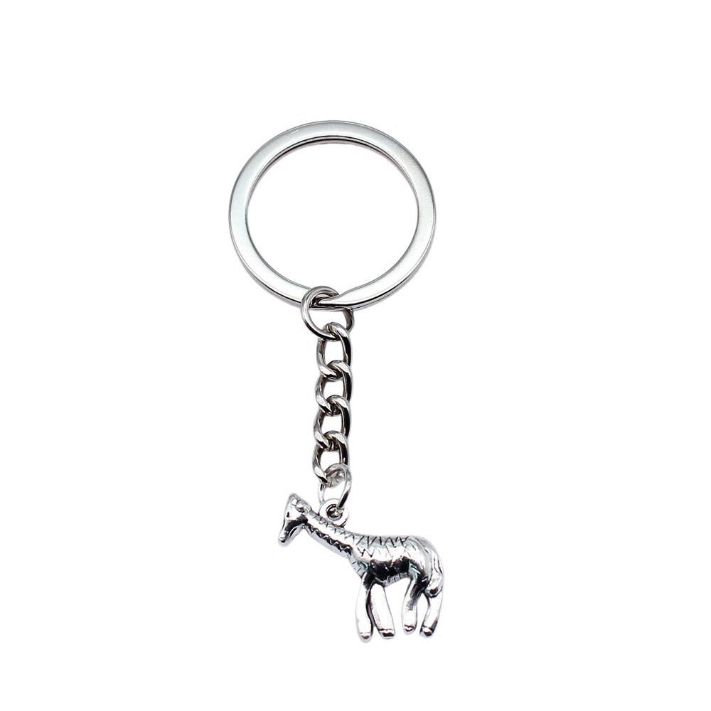 Bear Charm Tiger Keychain Wild Animal Pendants Key Ring 28mm