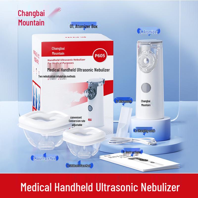 Changbai Mountain Portable Ultrasonic Nebulizer for Adults and Children – Home Use Atomizer