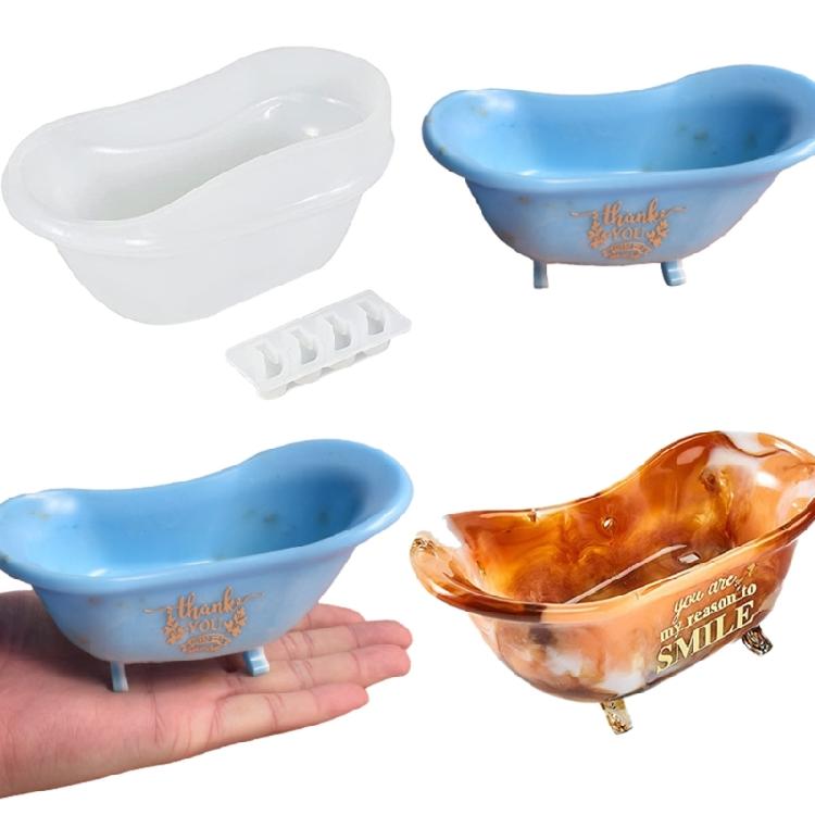Bathtub Soap Dish Mold Accessory Storage Container Home Decorations Making