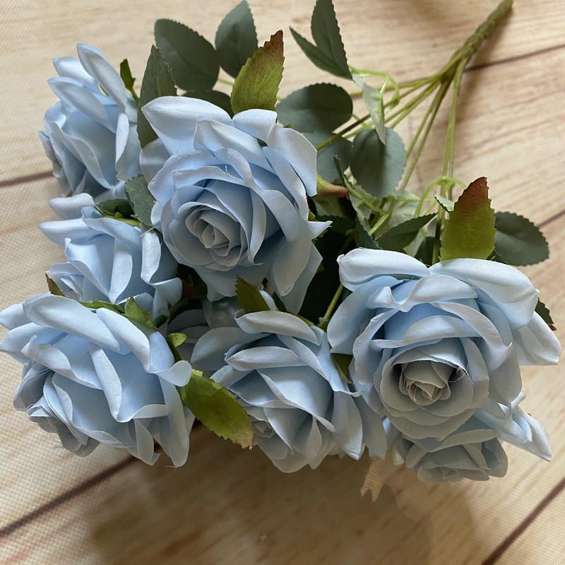 Bouquet Artificial Rose For Photography Prop And Home Wedding Gift Decoration