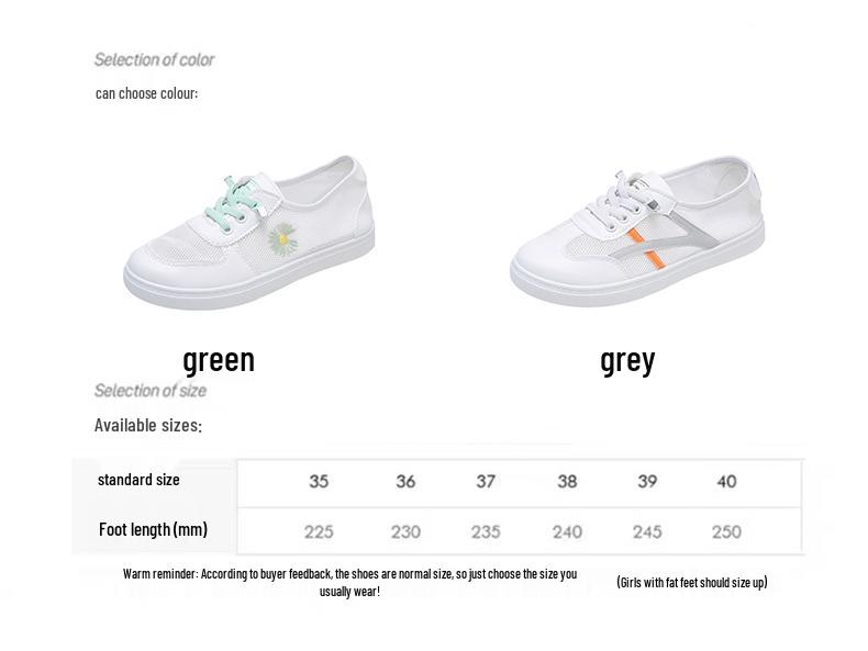 2025 Women's Lightweight White Mesh Casual Flat Shoes - Korean Style, Breathable, Summer All-Match Design.
