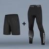 Ensemble Thermique de Compression Hivernal: Couche de base hautement élastique, à séchage rapide et chaude pour le sport et le fitness