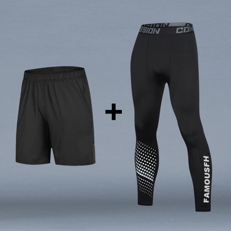 Ensemble Thermique de Compression Hivernal: Couche de base hautement élastique, à séchage rapide et chaude pour le sport et le fitness