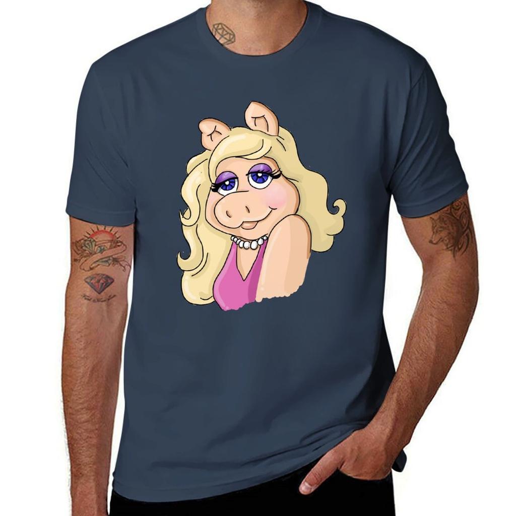 Madame Piggy Tshirt Breathable Basic Cotton Tshirt