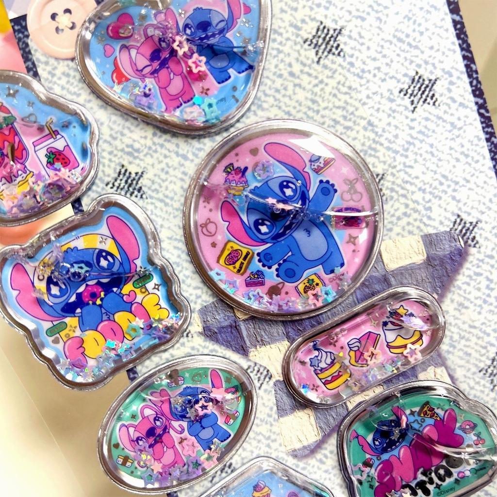 Cute Disney Stitch 3D Shake Stickers DIY Notebook Album Diary Handbook Decorationfor School Student Stationery Anime Sticker Toy