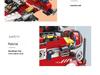 LEGO-Compatible Fire Engine & Firefighter Minifigure Set - 8 Model DIY Assembly for Kids