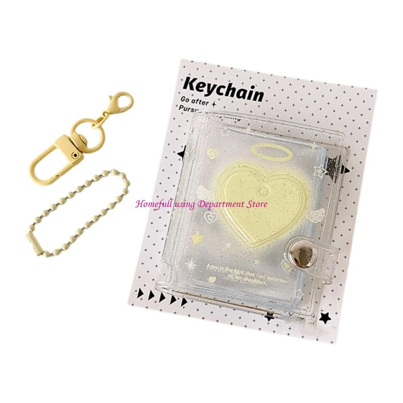  Glitters Accent Clear Memory Book 32 Photo Capacity Pocket Size Storage