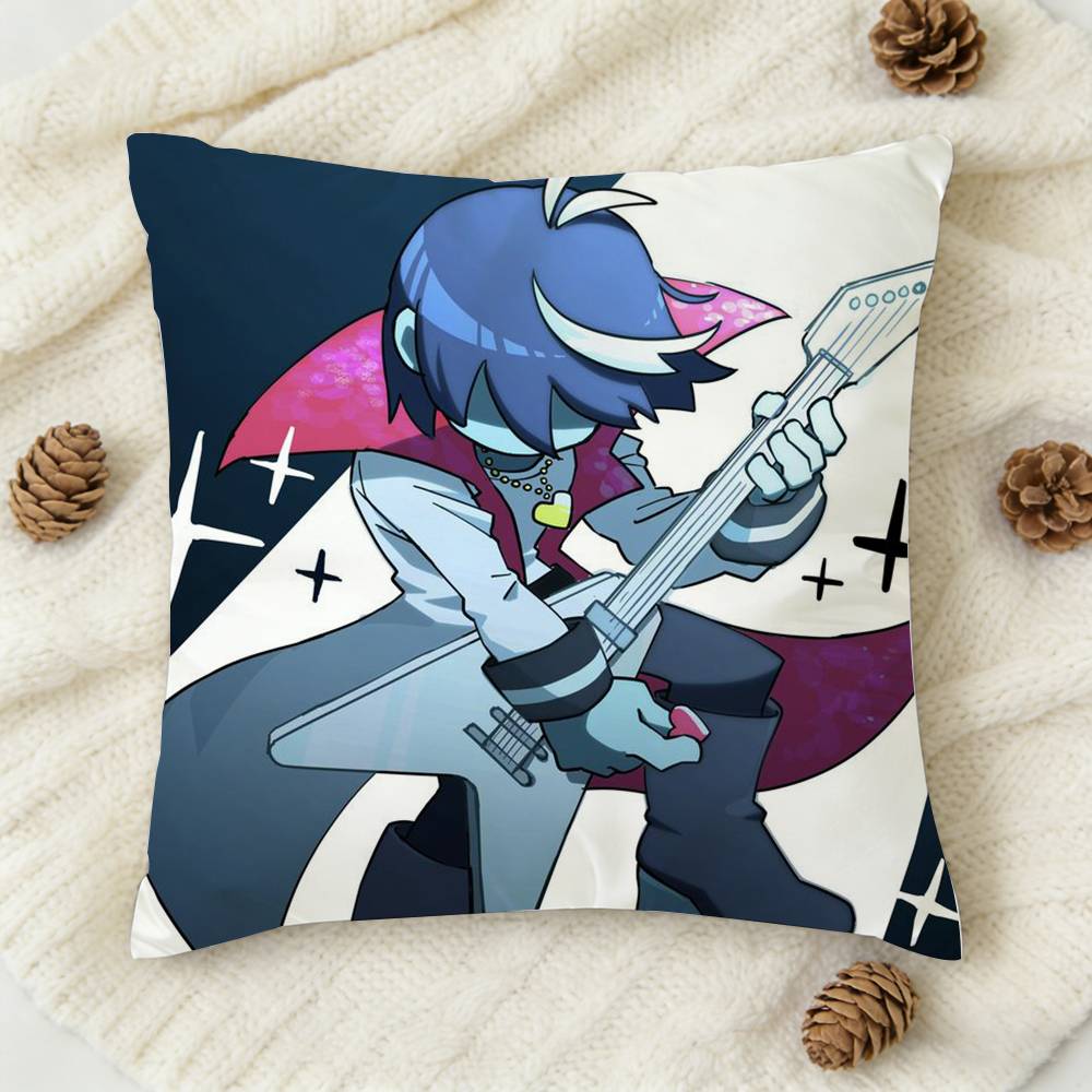 DDeltarune KKris Doublesided Printed Square Decorative Cushion Cover for Sofa Living Room Home Decor