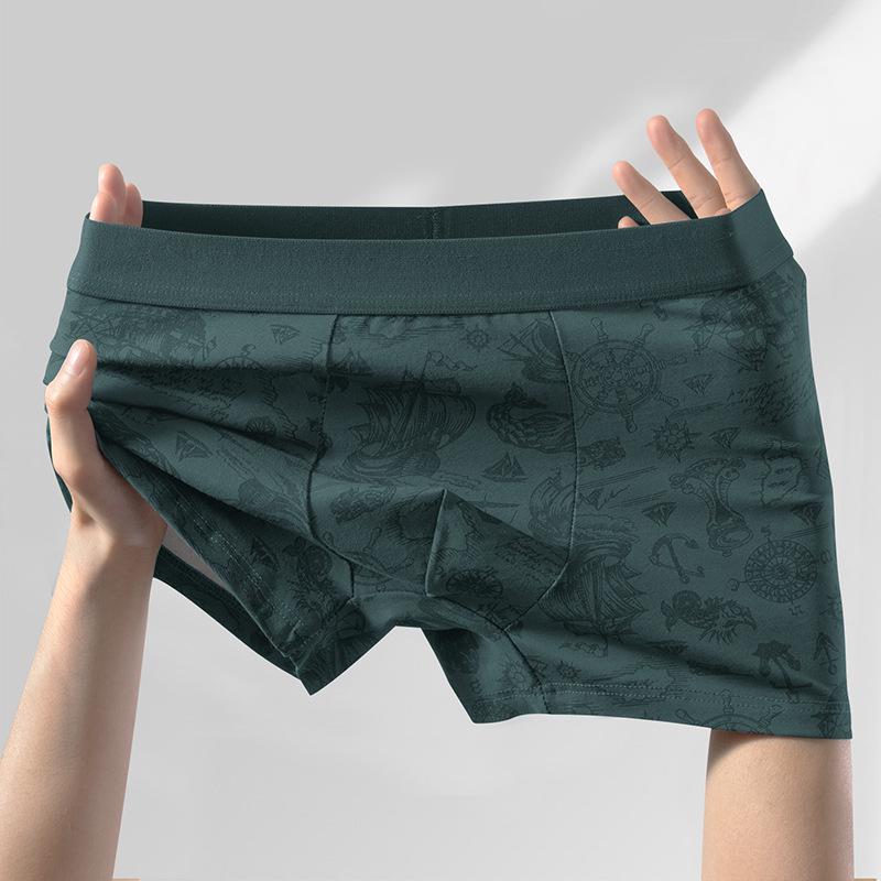 Top-Selling Men's Mulberry Silk & Cotton Boxer Briefs - Breathable, Soft, Comfortable, Antibacterial