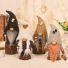 Knitted Couple Coffee Gnome Cute Art Crafts Party Decoration for Restaurant Dining Table Party Decoration