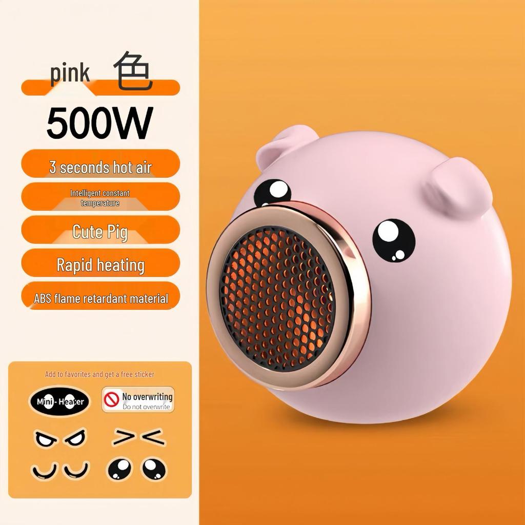 Quick Heat PTC Electric Fan Heater for Living Room & Bedroom - Low Noise, Safe Tip-Over Feature