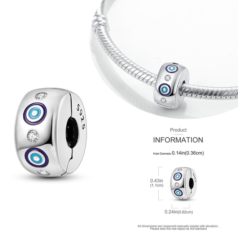 Copper Blue Eyes And Palm Charms Crucifixion Beads Women Girlfriends Jewelry Gift