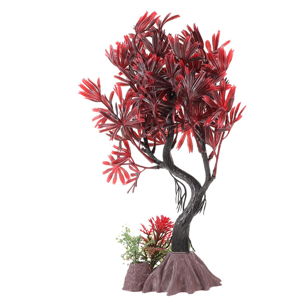 Plastic Aquarium Bonsai Tree Plants Decoration for Goldfish Tank Decors Safe Durable Easy Maintenance Fish Tank Accessories