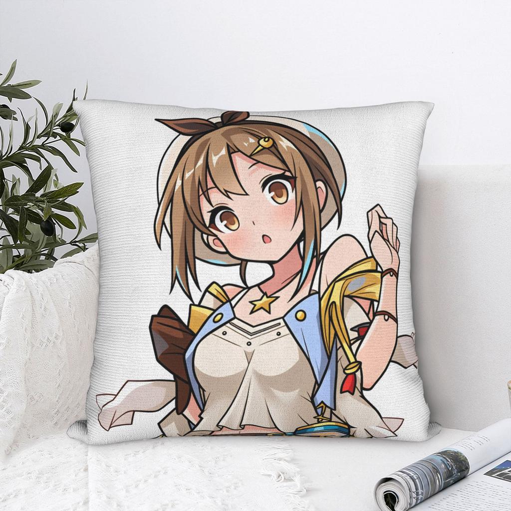 Game Atelier Ryza Pillow Cover Cute Funny Pillow Case For Office Car Home Decor Soft Pillowcases Gift Idea