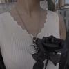 European-American Cross Moon Necklace: Hip Hop Street Style Punk Pendant for Women & Couples