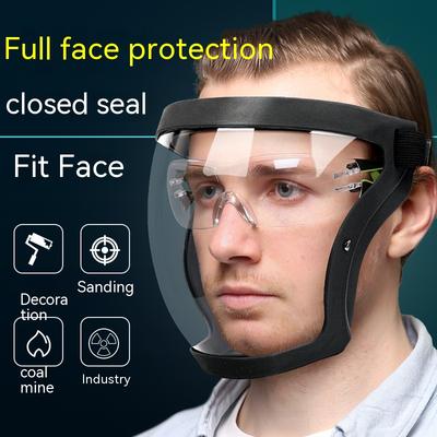 Protector Facial Transparente Pantalla Facial Súper Protectora para Trabajar Desbrozando Máscara Facial Completa Antivaho para Cocina a Prueba de Aceite
