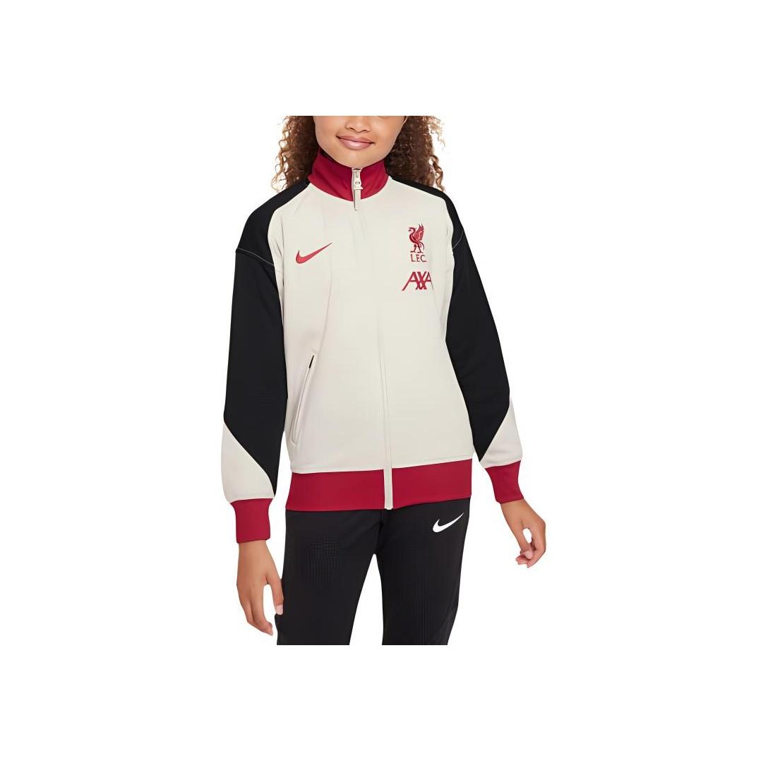 

Nike Moisture-Wicking Comfortable Jacket Kids Jacket Light-Mineral-Brown Black Fitness-Red FQ0004-105 XL