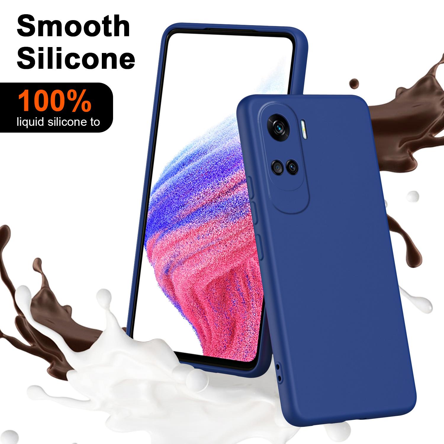 

For Honor 90 Lite 5G/X50i 5G Case Anti-drop 2.2mm Rubberized TPU Back Cover Purple