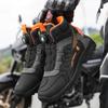 Spring Autumn Motorcycle Boots Men Motor Motorbike Riding Shoes Anti-fall Motorcycle Shoes Motocross Off-Road Racing Boots