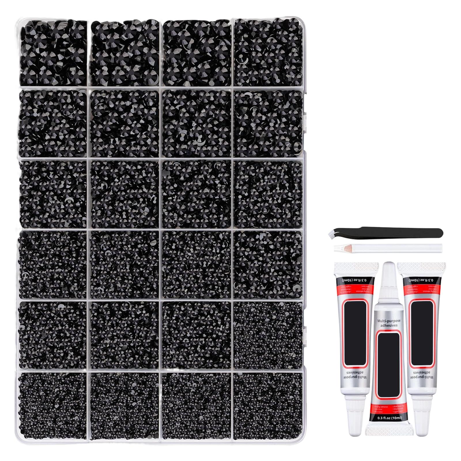

24-mixed- Clothing And Mobile Phone Candy Rhinestone 30ml One Size чёрный
