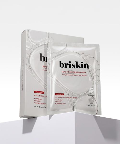 BriSkin Real Fit Second Skin Биоцеллюлозная маска-патч [для проблемной кожи] 10 шт. none