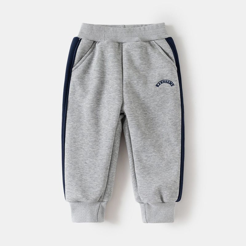 Autumn and Winter Children's Clothing Boys' Pants with Velvet Children's Trousers Children's Thickened Sweatpants Boys' Warm Sweat pants