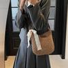 Casual Large Capacity Straw Shopping Shoulder Bag Hollow Out Woven Women Crossbody Bags Summer Beach Travel Lady Wicker Knitted Handbag