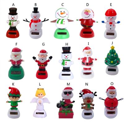 Car Decoration Christmas Ornaments Dashboard Toys Windowsill Desk Office Interior Supplies Santa Snowman Tree Elf Angel