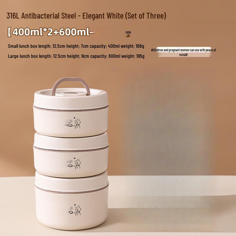 316L Stainless Steel Insulated Microwaveable Lunch Box