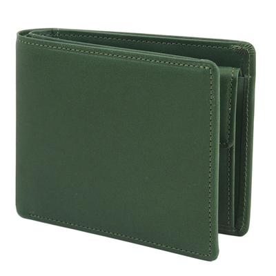 Tochigi Leather Wallet with Genuine Made In Includes Leather Multiple Men's Bi-fold Gusset, Leather, Japan, Coaster, Compartments, TGS-3355 (green)