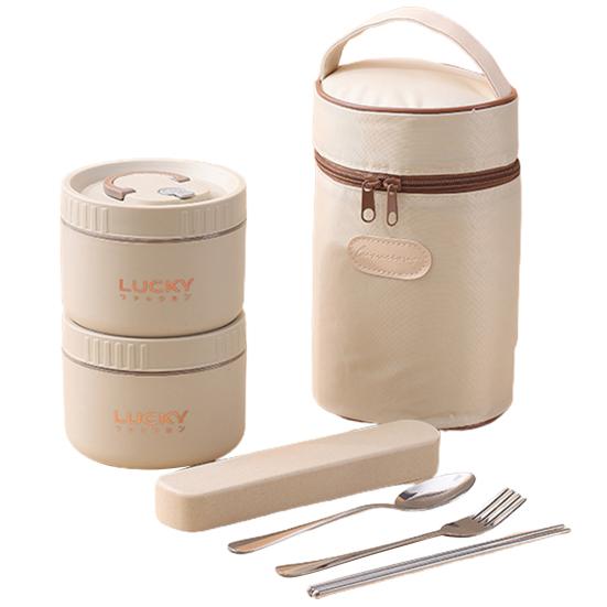 44927 Set Lunch Box Velkokapacitní mikrovlnná trouba Bezpečné pro osvěžení Dýchací otvory Nerezová ocel Udržujte v teple
