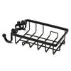 Kitchen Sink Faucet Rack Sponge Rag Storage Drain Shelf Bathroom Shower Rod Hanging Iron Basket Soap Dish Shampoo Holder
