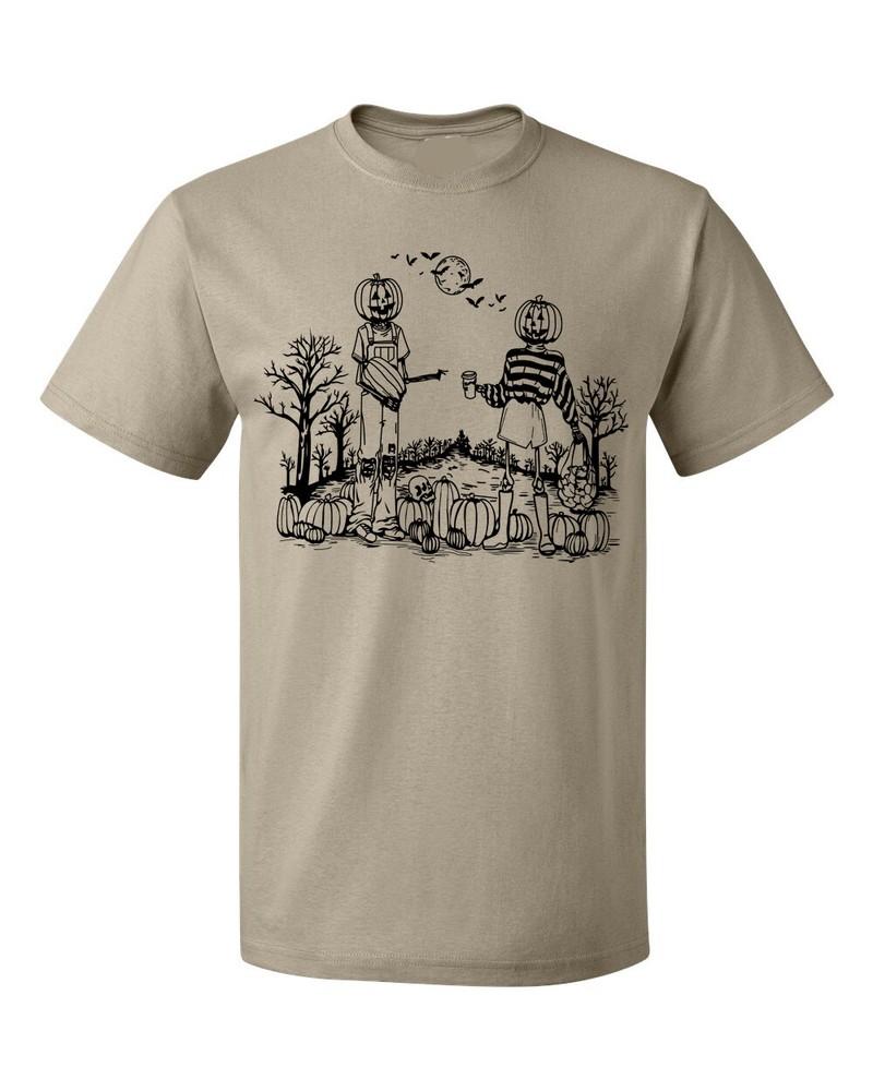 Vintage Pumpkins Pumpkin Patch Halloween Trick Or Treating Graphic Tee Shirt Unisex T-Shirt S