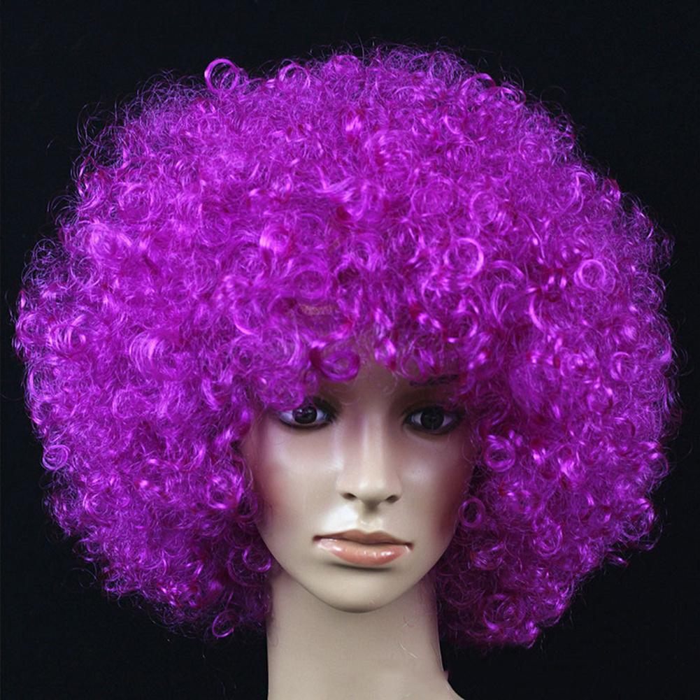 Wavy Clown Wig Cosplay Hair Halloween Christmas Clown Fancy Performance Ombre Wig Colorful Adult Kids Dress Hair Props Party Wig