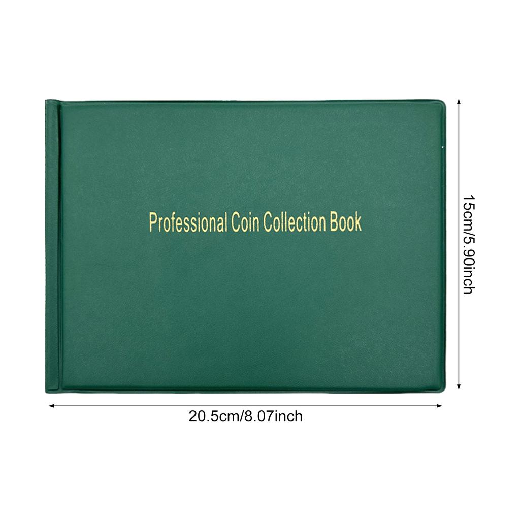 240 Coin Collection Album for Ancient Coin Currency Collection Supplies with Protective Cover Vintage Coin Storage Album
