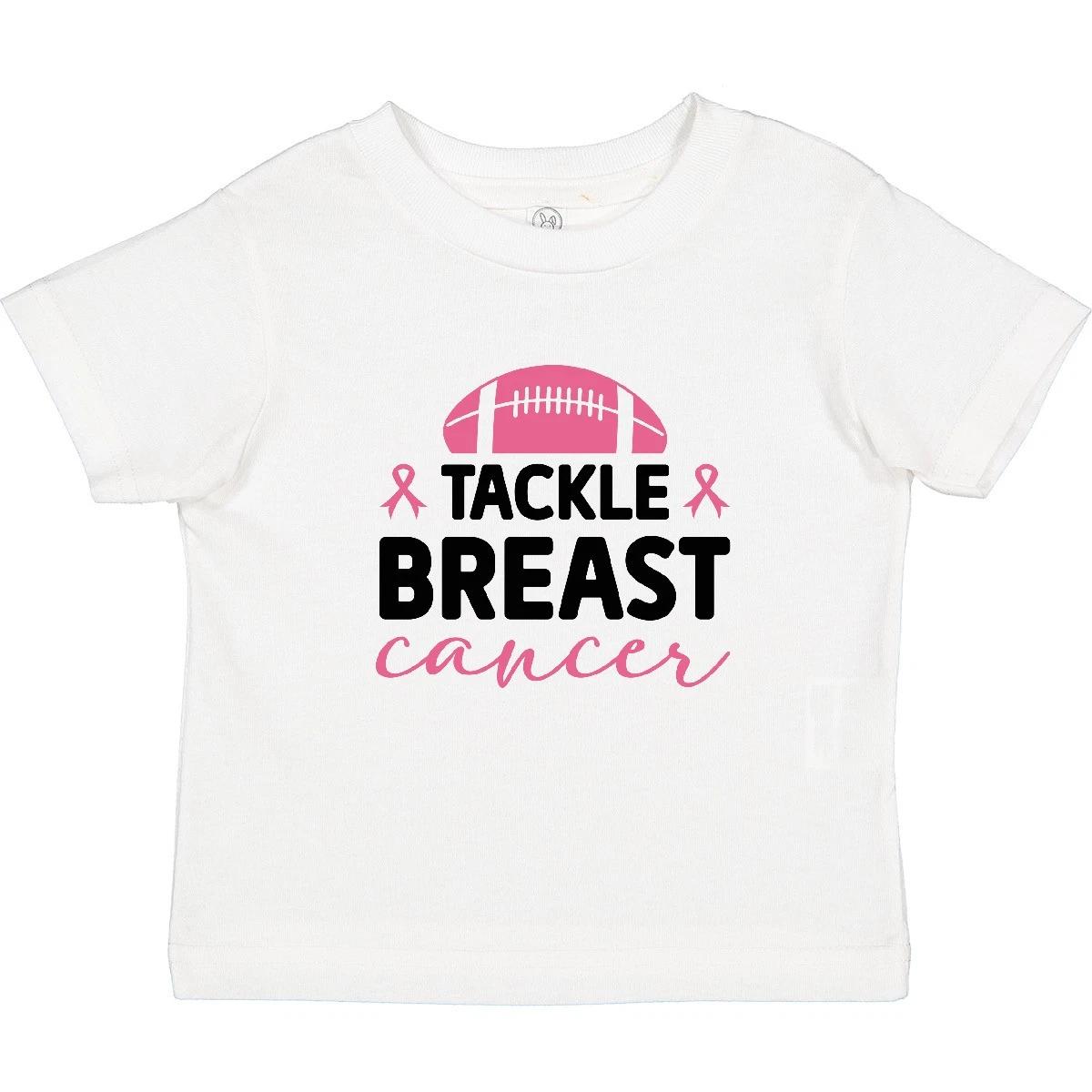 Inktastic Tackle Breast Cancer Baby T-Shirt Football Awareness Support October 130