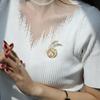 Bo Xin Yun Elegant Pearl Leaf Brooch - High-End Fashion Accessory & Gift