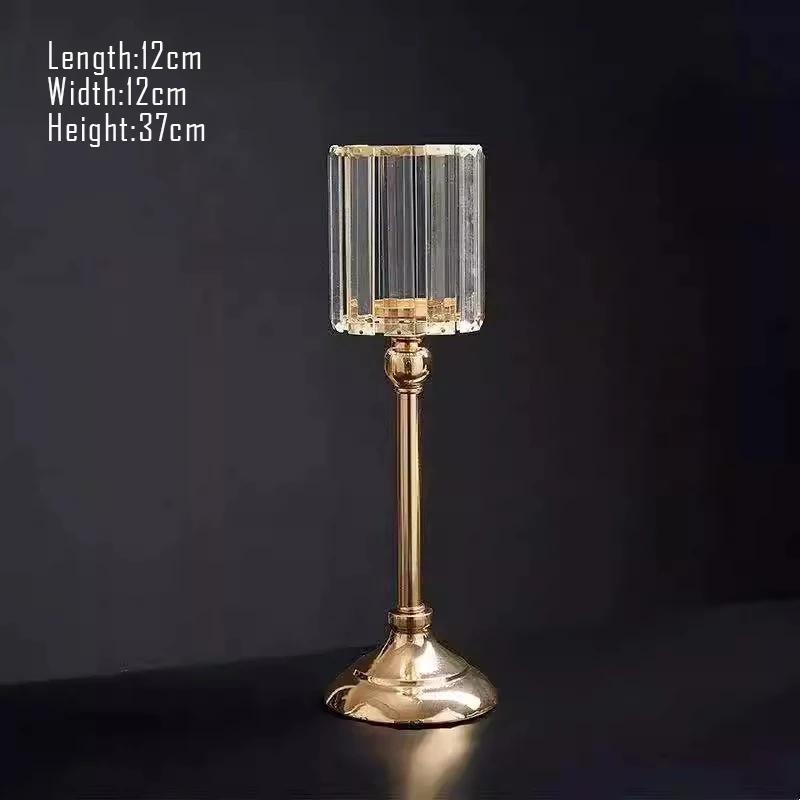 European luxury candlestick+candle,Romantic candlelight dinner prop,home room decor,modern wedding decoration Art ornaments Gift