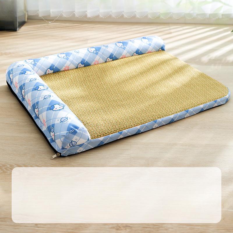 Spring and Summer Removable and Washable Dog Cool L-shaped Mat Kennel  Small and Medium-sized Dog Sofa Nest  Cat Nest  Pet Nest Mat