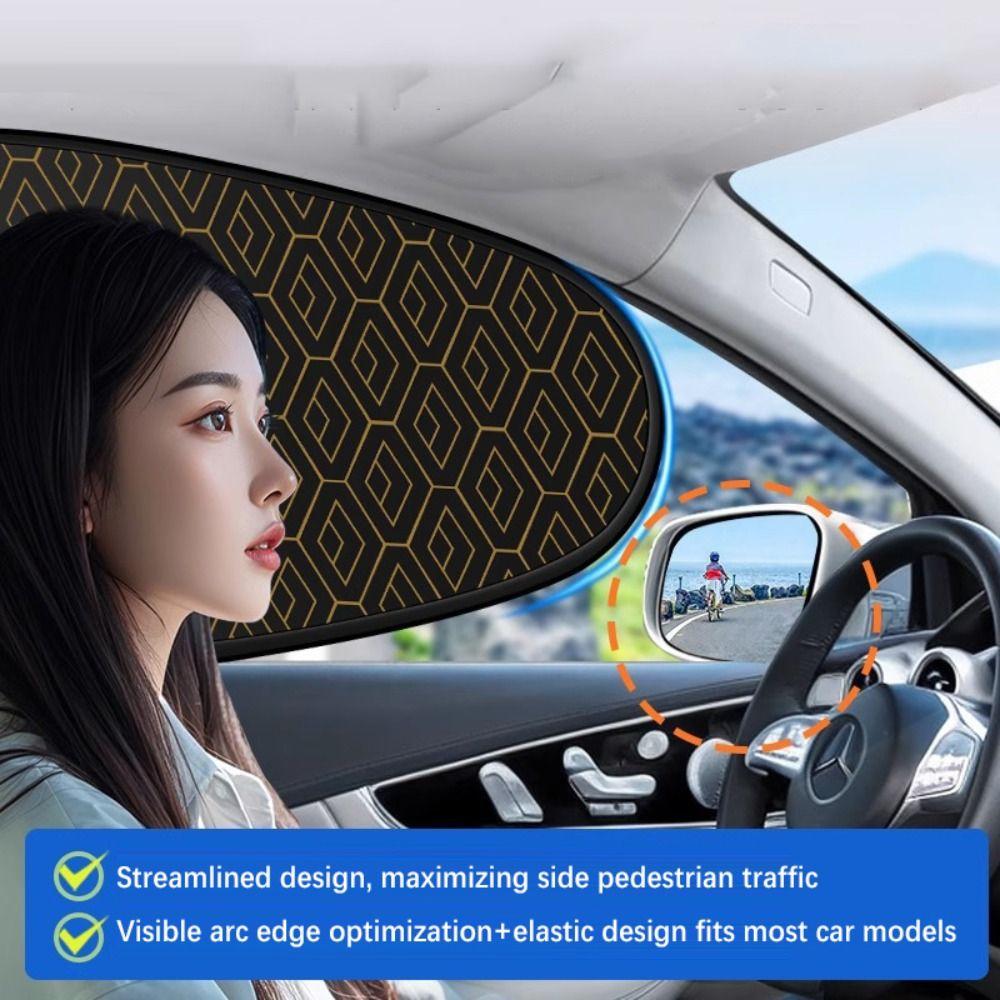 Electrostatic Car Sun Visor UV-Reflective Foldable Auto Window Sunshade Curtains Heat Insulation Car Sun Protection Cover