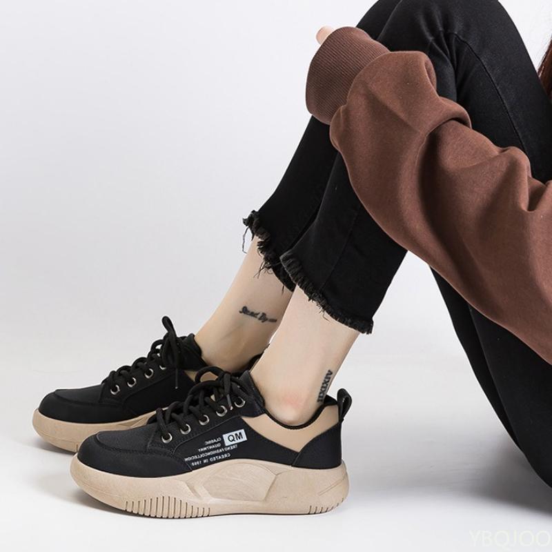 

Large Size Spring Autumn Fashi New Thick Soled Height Increasing Women s Flat Shoes Niche Trend Versatile Women s Single Shoes 40 чорний